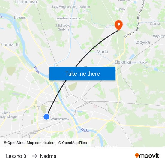 Leszno 01 to Nadma map