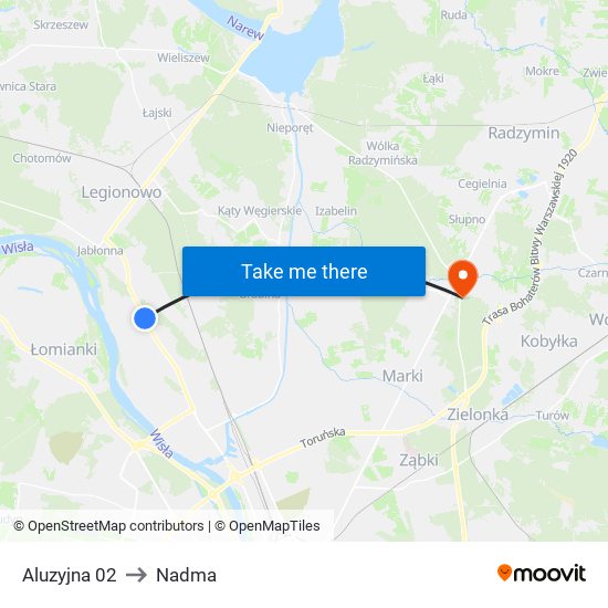 Aluzyjna 02 to Nadma map