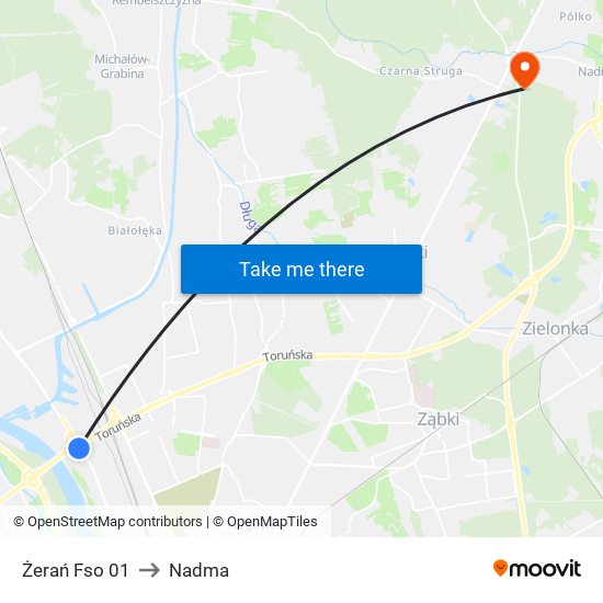 Żerań Fso 01 to Nadma map