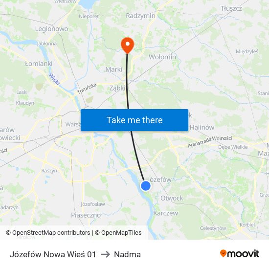 Józefów Nowa Wieś 01 to Nadma map