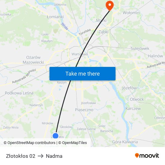 Złotokłos to Nadma map