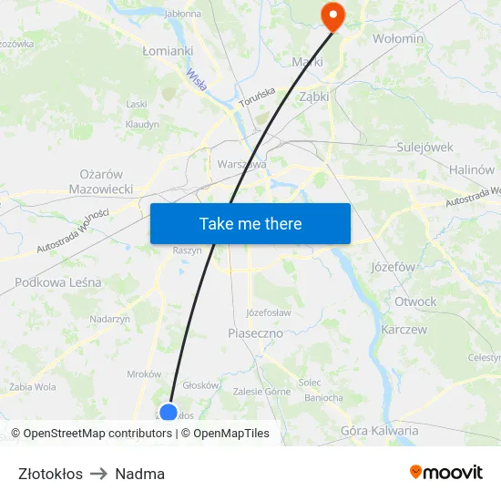 Złotokłos to Nadma map