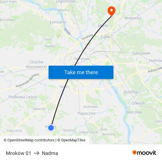 Mroków 01 to Nadma map