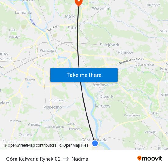 Góra Kalwaria Rynek 02 to Nadma map