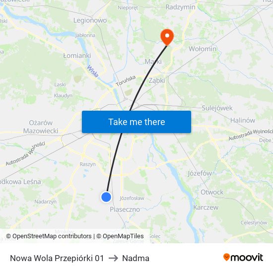 Nowa Wola Przepiórki 01 to Nadma map