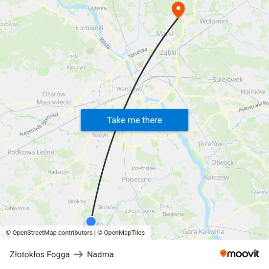 Złotokłos Fogga to Nadma map