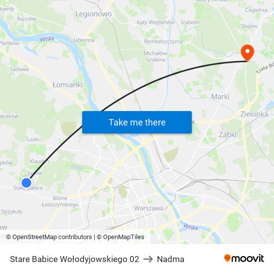 Stare Babice Wołodyjowskiego 02 to Nadma map