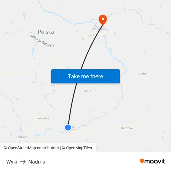 Wyki to Nadma map