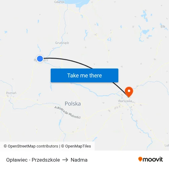 Opławiec - Przedszkole to Nadma map
