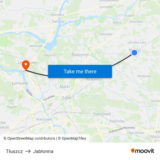 Tłuszcz to Jabłonna map