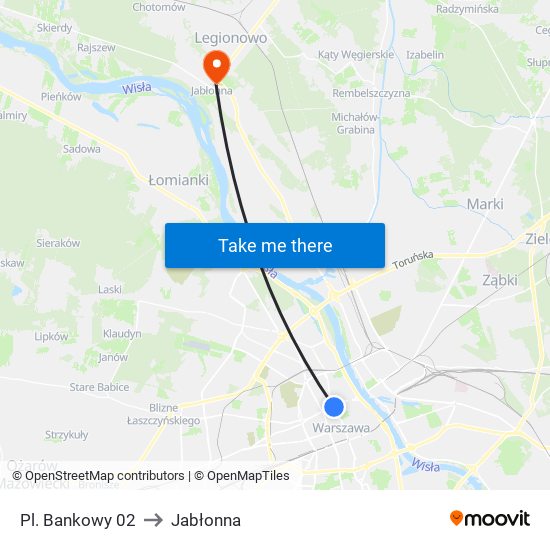 Pl. Bankowy 02 to Jabłonna map