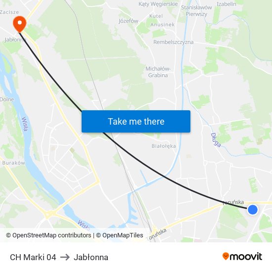 CH Marki 04 to Jabłonna map