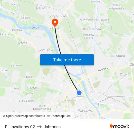 Pl. Inwalidów 02 to Jabłonna map