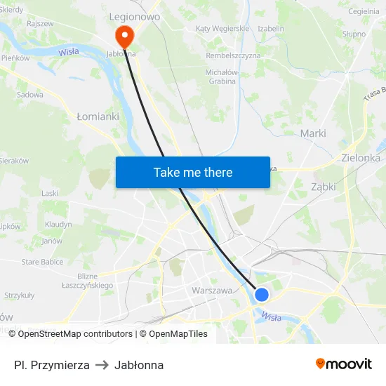 Pl. Przymierza to Jabłonna map