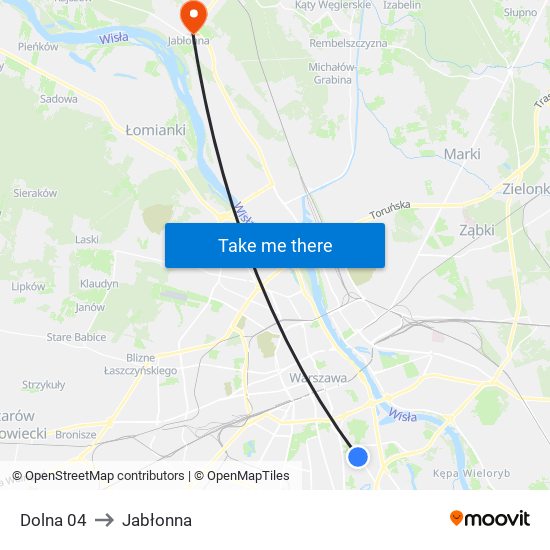 Dolna 04 to Jabłonna map