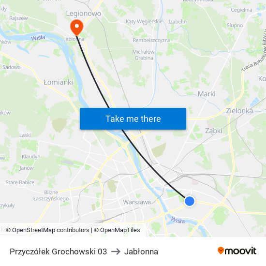 Przyczółek Grochowski 03 to Jabłonna map