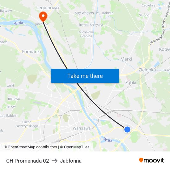 CH Promenada 02 to Jabłonna map