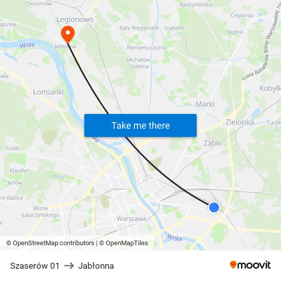 Szaserów 01 to Jabłonna map