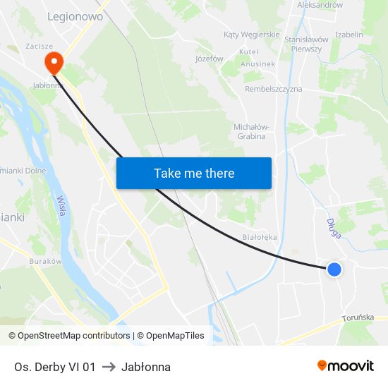 Os. Derby VI 01 to Jabłonna map