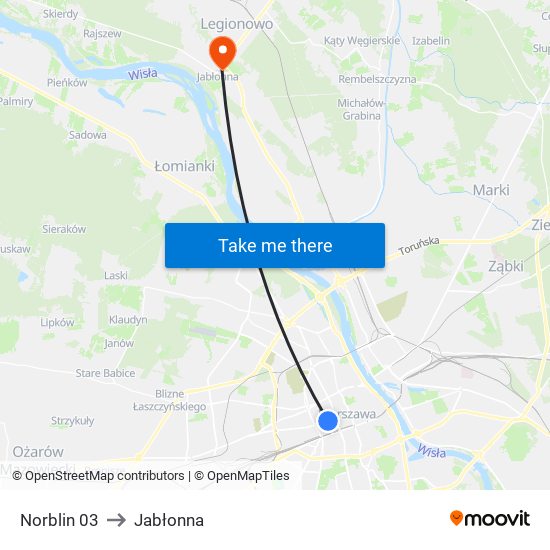 Norblin 03 to Jabłonna map