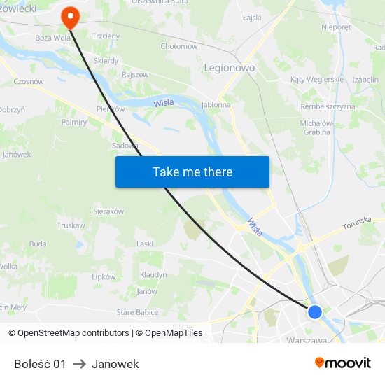 Boleść 01 to Janowek map