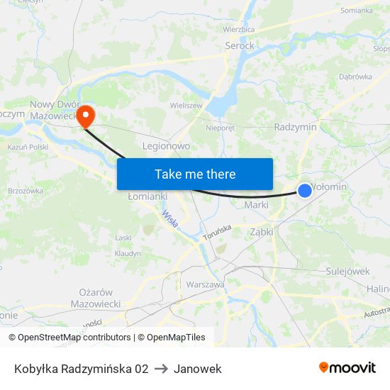 Kobyłka Radzymińska 02 to Janowek map