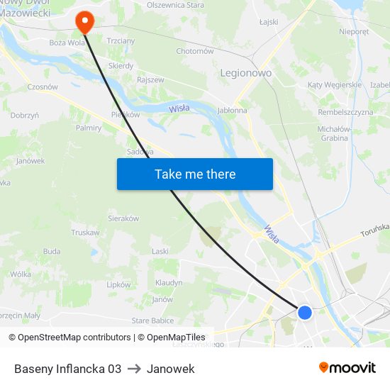 Baseny Inflancka 03 to Janowek map