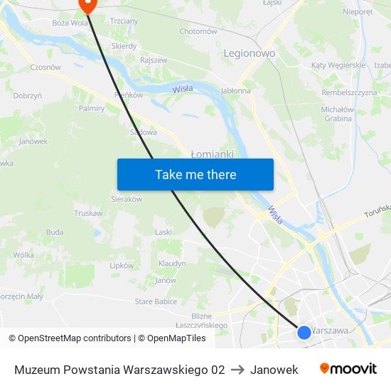 Muzeum Powstania Warszawskiego 02 to Janowek map