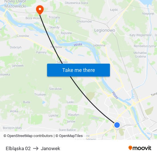 Elbląska 02 to Janowek map