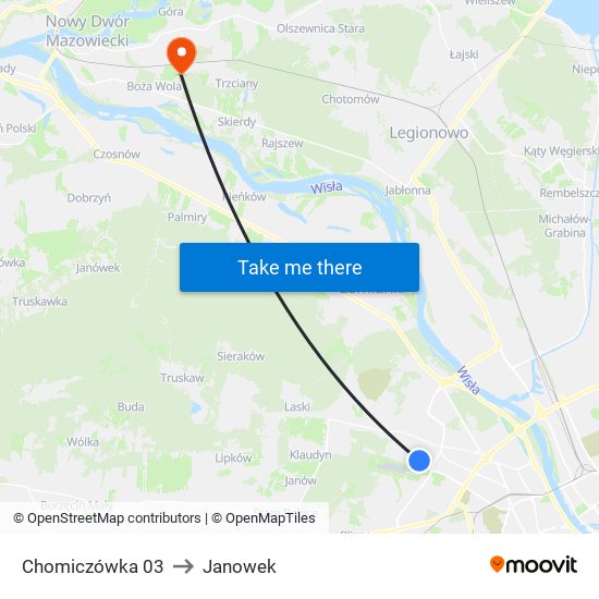 Chomiczówka 03 to Janowek map