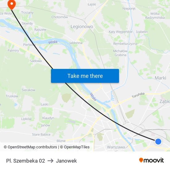 Pl. Szembeka 02 to Janowek map