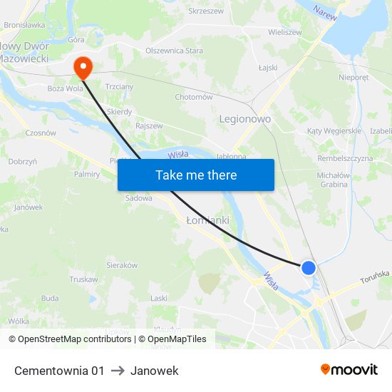 Cementownia 01 to Janowek map