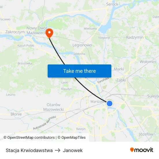 Stacja Krwiodawstwa to Janowek map