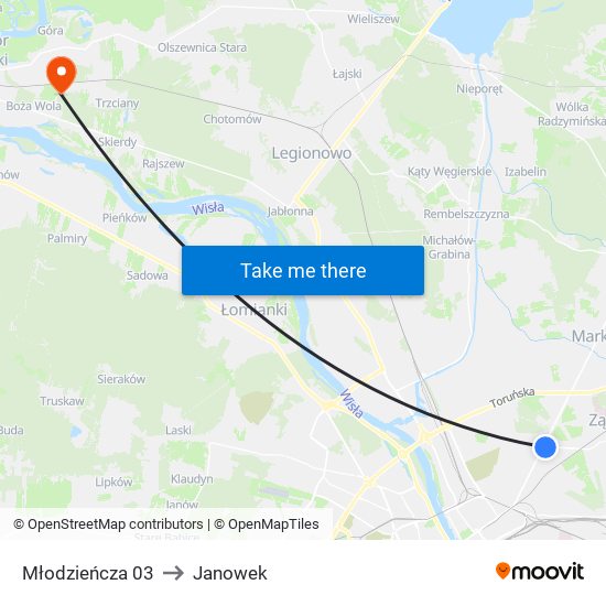 Młodzieńcza 03 to Janowek map