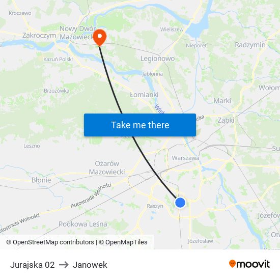 Jurajska 02 to Janowek map