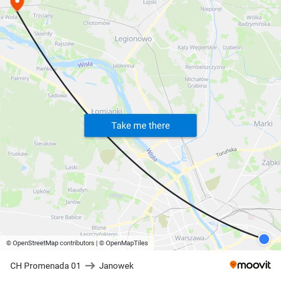 CH Promenada 01 to Janowek map