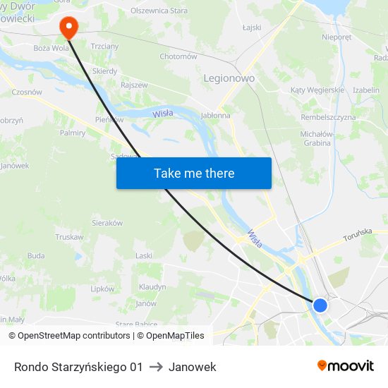 Rondo Starzyńskiego 01 to Janowek map