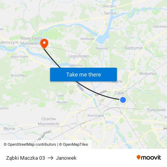 Ząbki Maczka 03 to Janowek map