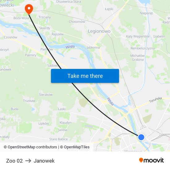 Zoo 02 to Janowek map