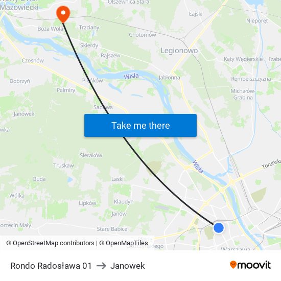 Rondo Radosława 01 to Janowek map