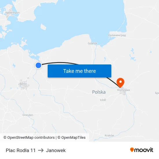 Plac Rodła 11 to Janowek map