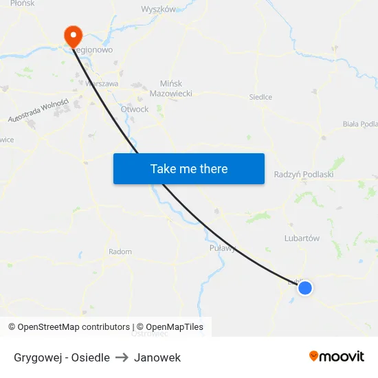 Grygowej - Osiedle to Janowek map