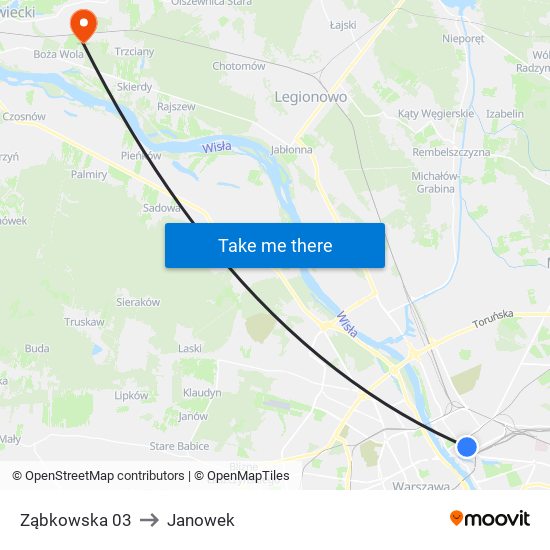 Ząbkowska 03 to Janowek map