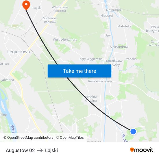 Augustów 02 to Łajski map