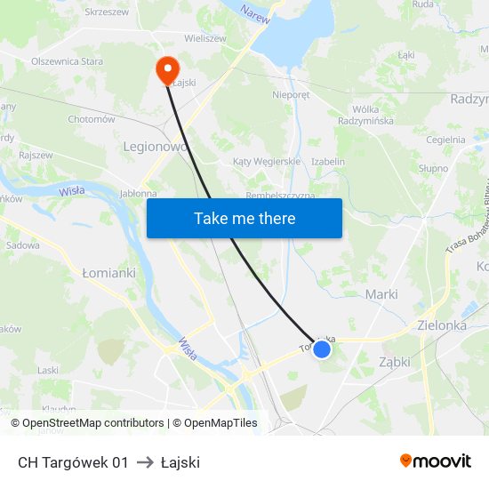 CH Targówek 01 to Łajski map