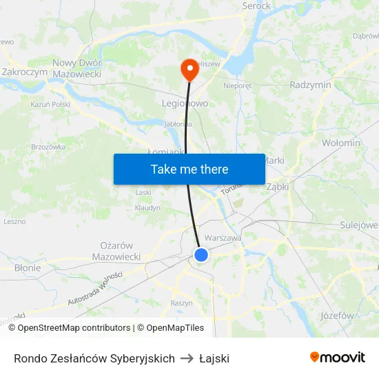 Rondo Zesłańców Syberyjskich to Łajski map