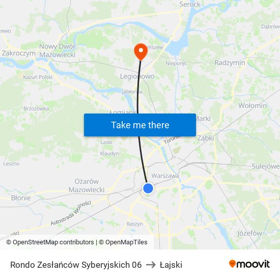 Rondo Zesłańców Syberyjskich to Łajski map