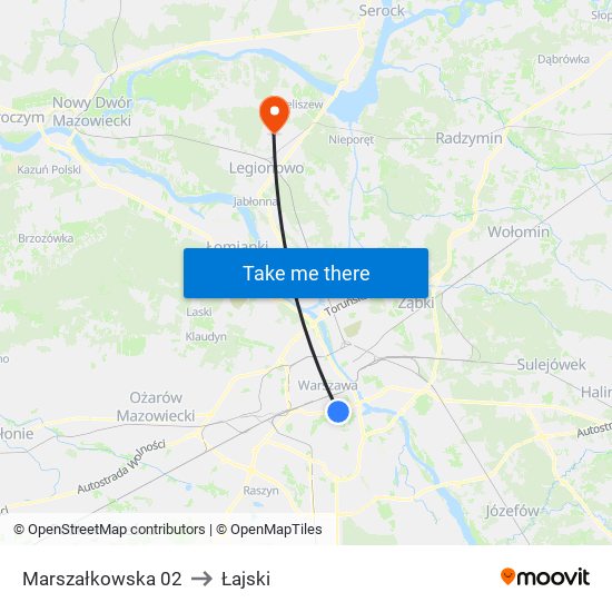 Marszałkowska 02 to Łajski map