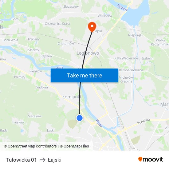 Tułowicka 01 to Łajski map