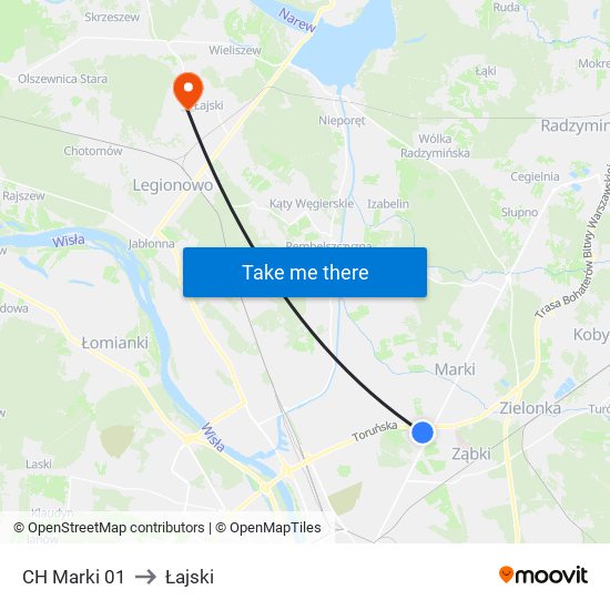 CH Marki 01 to Łajski map